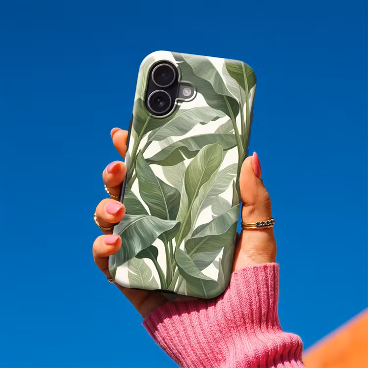 Planten - Bladeren - Tropisch - Groen Toughcase MagSafe Apple iPhone 17 klein -Sfeer1V