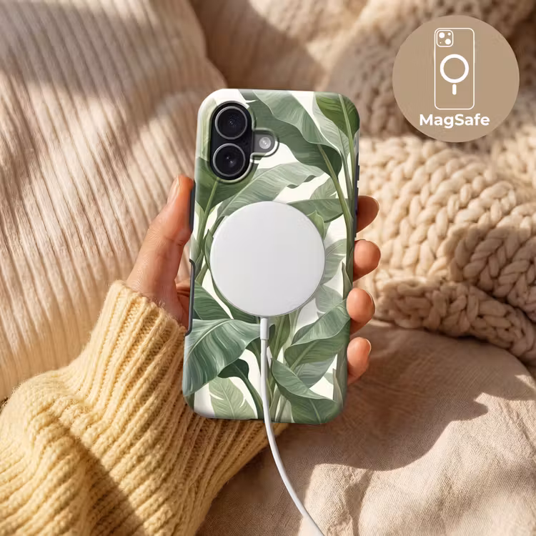 Planten - Bladeren - Tropisch - Groen Toughcase MagSafe Apple iPhone 17 klein -USP_MagsafeV