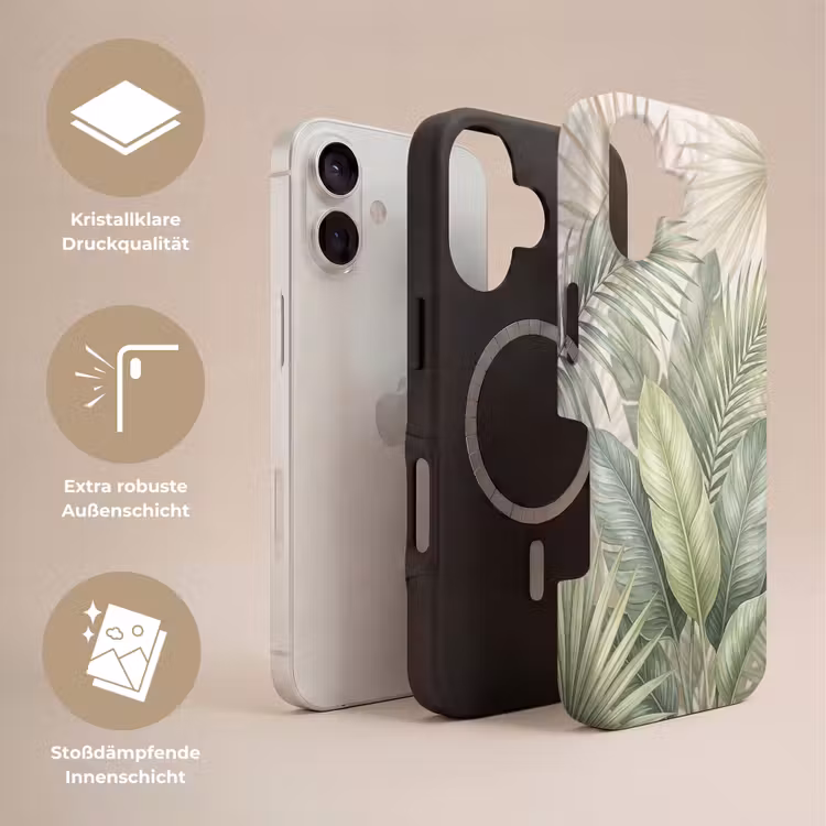 Planten - Tropisch - Bladeren - Groen - Natuur Toughcase MagSafe Apple iPhone 17 klein -USP_Lagen_DE