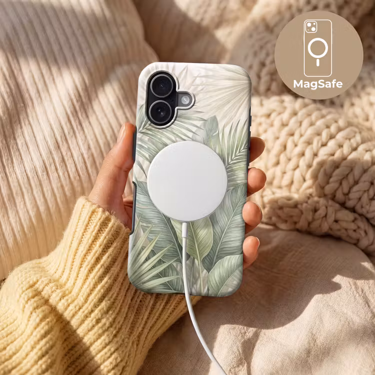 Planten - Tropisch - Bladeren - Groen - Natuur Toughcase MagSafe Apple iPhone 17 klein -USP_MagsafeV