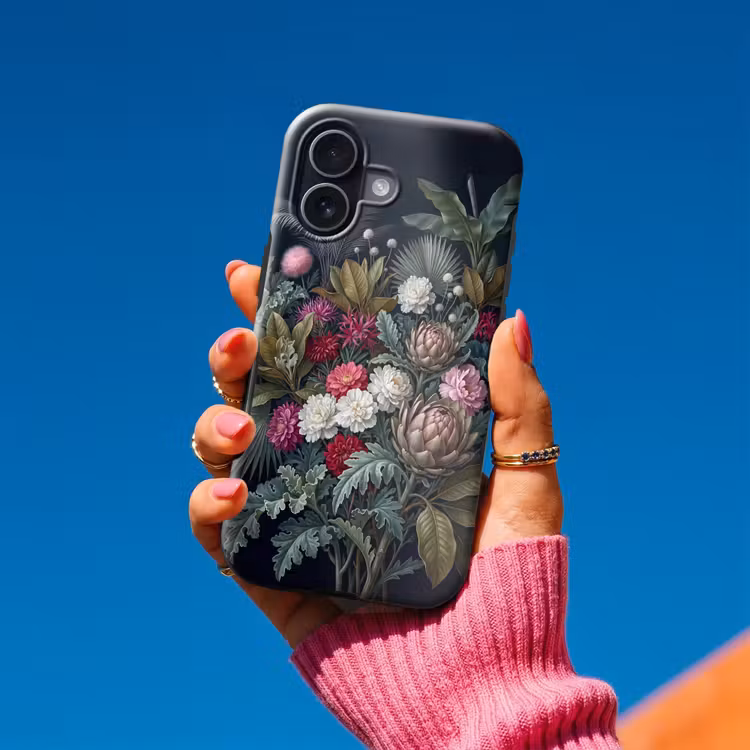 Planten - Tropisch - Botanisch - Donker - Groen Toughcase MagSafe Apple iPhone 17 klein -Sfeer1V