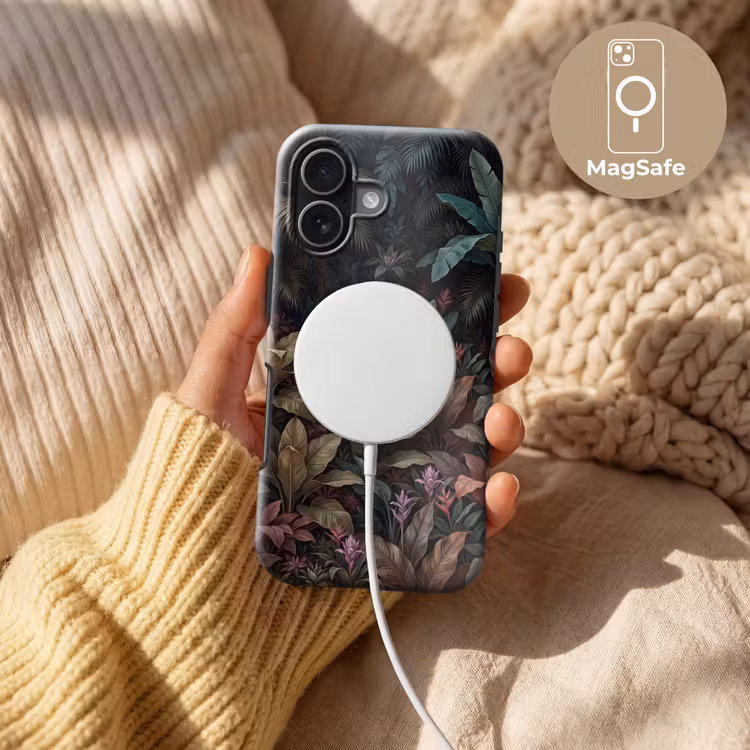 Planten - Tropisch - Jungle - Donker - Natuur Toughcase MagSafe Apple iPhone 17 klein -USP_MagsafeV