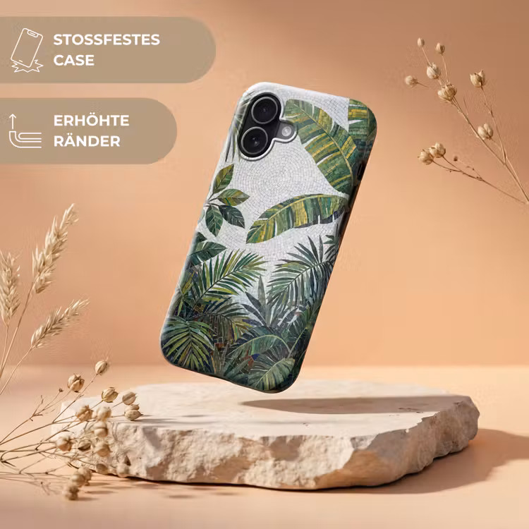 Planten - Tropisch - Mozaïek - Groen - Natuur Toughcase MagSafe Apple iPhone 17 klein -USP_RandenV_DE