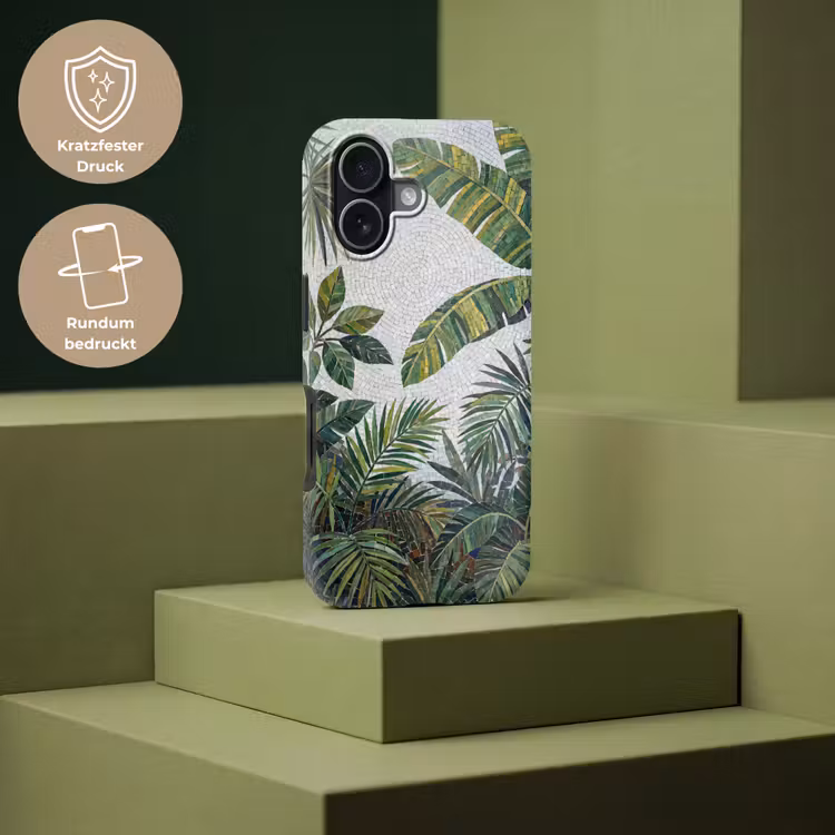 Planten - Tropisch - Mozaïek - Groen - Natuur Toughcase MagSafe Apple iPhone 17 klein -USP_PrintM_DE