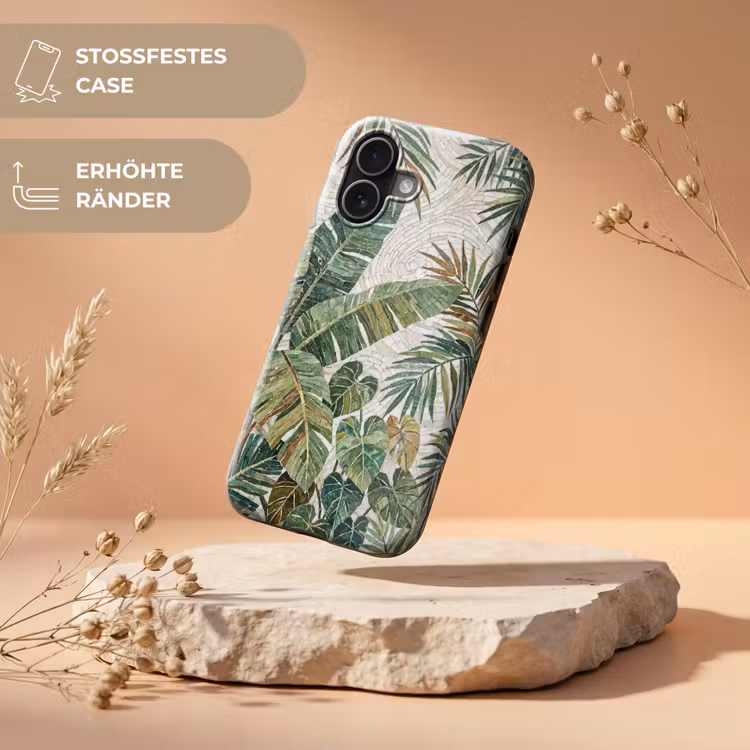 Planten - Tropisch - Mozaïek - Natuur - Groen Toughcase MagSafe Apple iPhone 17 klein -USP_RandenV_DE