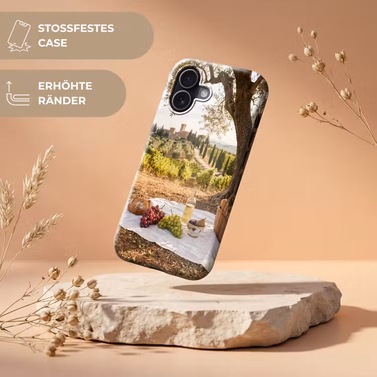 Picknick - Wijngaard - Landschap - Zomer - Eten Toughcase MagSafe Apple iPhone 17 klein -USP_RandenV_DE
