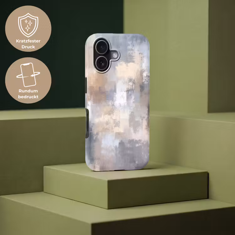 Penseelstreken - Schilderij - Beige Toughcase MagSafe Apple iPhone 17 klein -USP_PrintM_DE