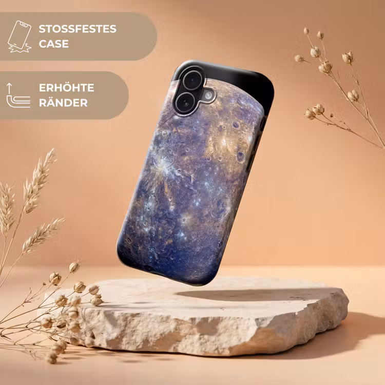 Handyhülle Toughcase - Planet – Krater – Weltraum - Planeet - Kraters - Ruimte Toughcase MagSafe Apple iPhone 17 klein