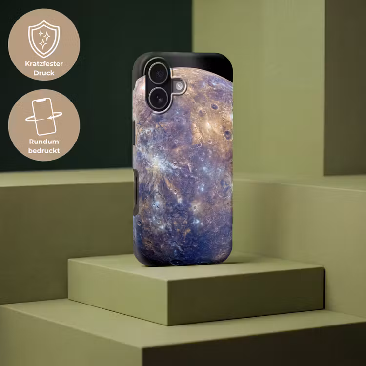 Handyhülle Toughcase - Planet – Krater – Weltraum - Planeet - Kraters - Ruimte Toughcase MagSafe Apple iPhone 17 klein