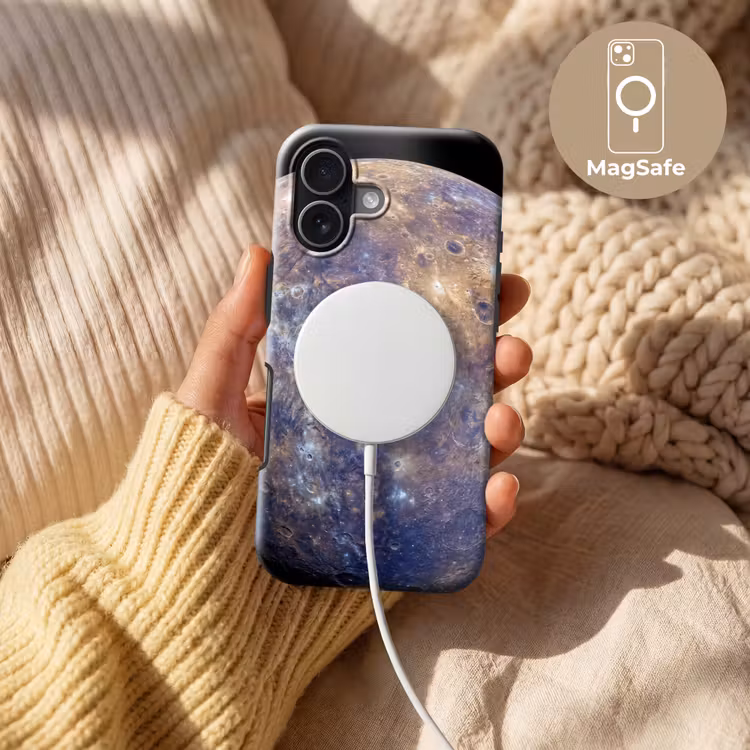 Handyhülle Toughcase - Planet – Krater – Weltraum - Planeet - Kraters - Ruimte Toughcase MagSafe Apple iPhone 17 klein