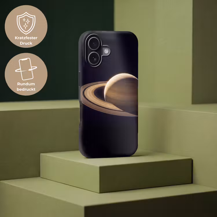 Handyhülle Toughcase - Planet – Ringe – Weltraum - Planeet - Ringen - Ruimte Toughcase MagSafe Apple iPhone 17 klein