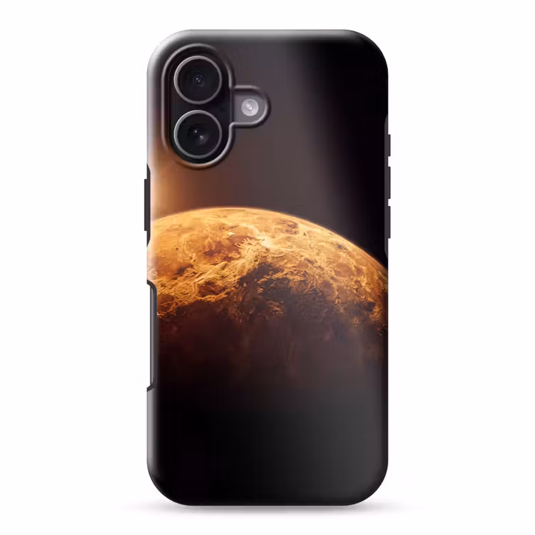 Handyhülle Toughcase - Planet – Weltraum – Orange - Planeet - Ruimte - Oranje Toughcase MagSafe Apple iPhone 17 klein