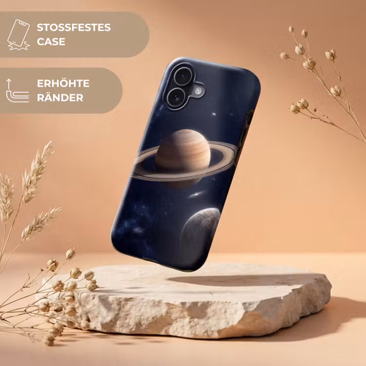 Planeten - Saturnus - Ruimte Toughcase MagSafe Apple iPhone 17 klein -USP_RandenV_DE