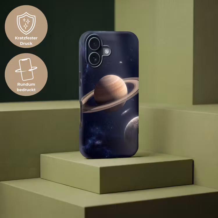 Planeten - Saturnus - Ruimte Toughcase MagSafe Apple iPhone 17 klein -USP_PrintM_DE