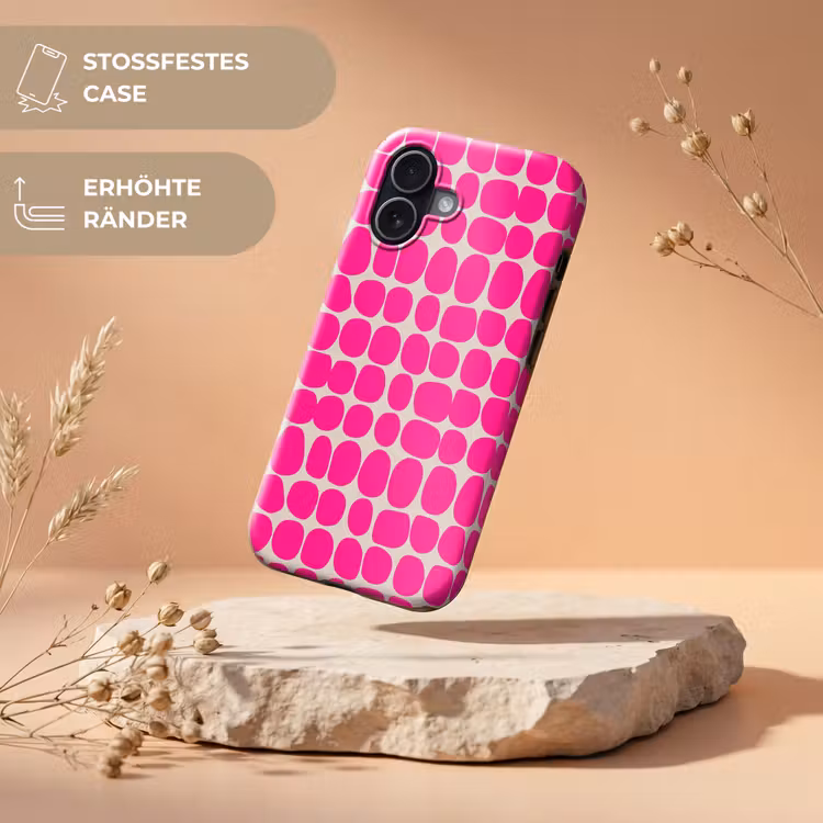 Stippen - Patroon - Roze Toughcase MagSafe Apple iPhone 17 klein 1017 -USP_RandenV_DE