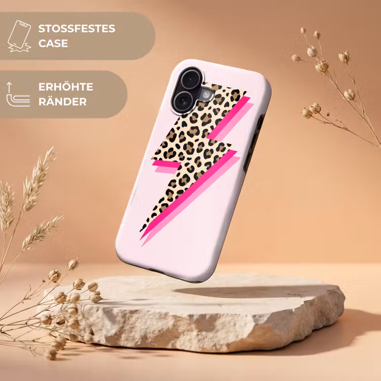Stippen - Roze - Bliksem Toughcase MagSafe Apple iPhone 17 klein -USP_RandenV_DE