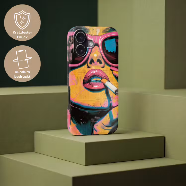 Portret - Vrouw - Abstract - Zonnebril Toughcase MagSafe Apple iPhone 17 klein -USP_PrintM_DE