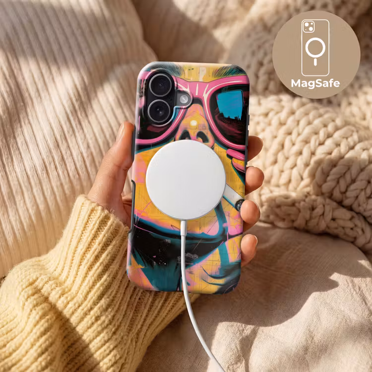 Portret - Vrouw - Abstract - Zonnebril Toughcase MagSafe Apple iPhone 17 klein -USP_MagsafeV