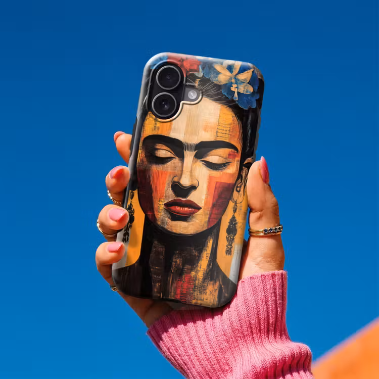 Portret - Vrouw - Bloemen Toughcase MagSafe Apple iPhone 17 klein -Sfeer1V