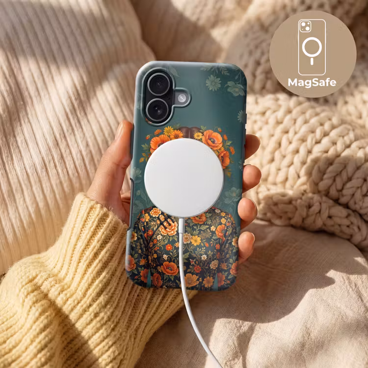 Portret - Vrouw - Kleurrijk - Expressief Toughcase MagSafe Apple iPhone 17 klein -USP_MagsafeV