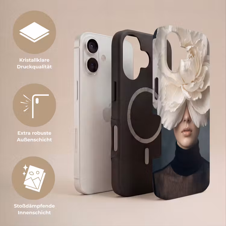 Portret - Mysterieus - Wit Toughcase MagSafe Apple iPhone 17 klein -USP_Lagen_DE