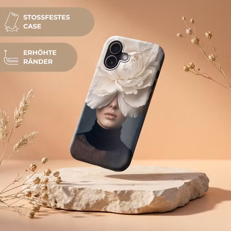 Portret - Mysterieus - Wit Toughcase MagSafe Apple iPhone 17 klein -USP_RandenV_DE