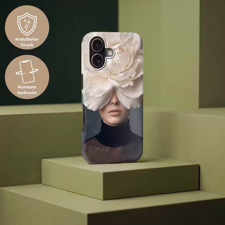 Portret - Mysterieus - Wit Toughcase MagSafe Apple iPhone 17 klein -USP_PrintM_DE