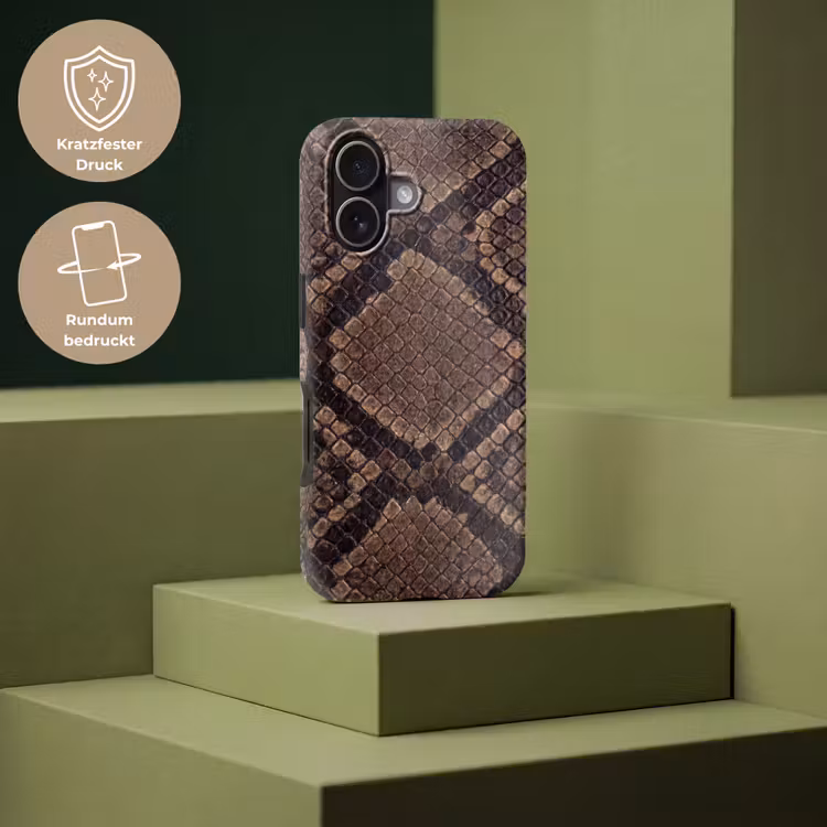 Python - Schubben - Brons Toughcase MagSafe Apple iPhone 17 klein -USP_PrintM_DE