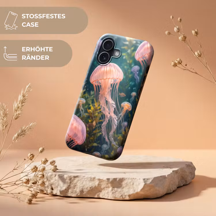 Kwal - Roze - Onderwater - Zeeleven - Dieren Toughcase MagSafe Apple iPhone 17 klein -USP_RandenV_DE
