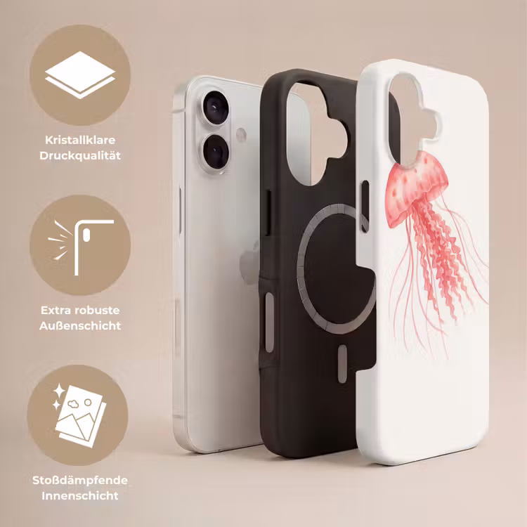 Kwal - Tentakels - Roze Toughcase MagSafe Apple iPhone 17 klein -USP_Lagen_DE