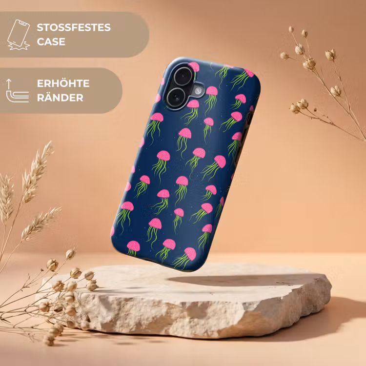 Kwallen - Diepzee - Neon Toughcase MagSafe Apple iPhone 17 klein 1017 -USP_RandenV_DE