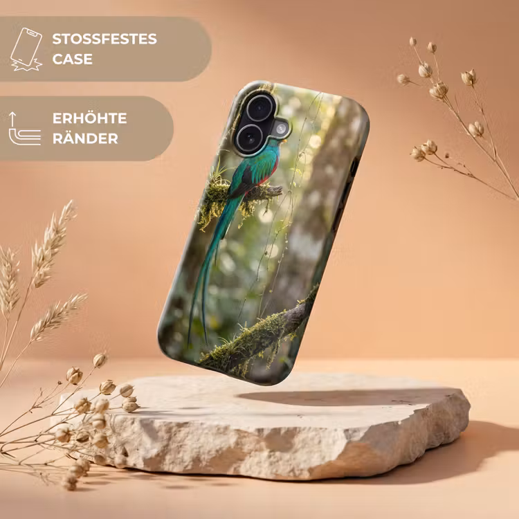Quetzal - Jungle - Natuur - Groen Toughcase MagSafe Apple iPhone 17 klein -USP_RandenV_DE