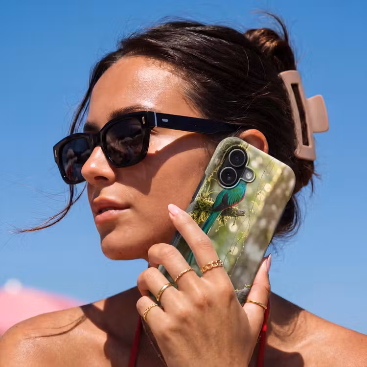 Quetzal - Jungle - Natuur - Groen Toughcase MagSafe Apple iPhone 17 klein -Sfeer2V