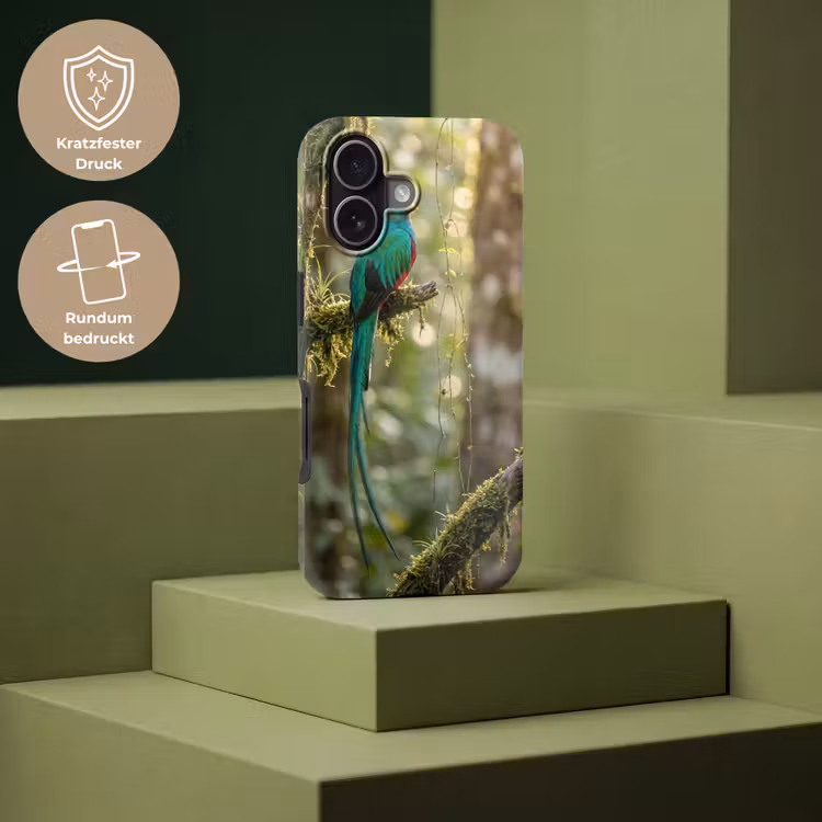 Quetzal - Jungle - Natuur - Groen Toughcase MagSafe Apple iPhone 17 klein -USP_PrintM_DE