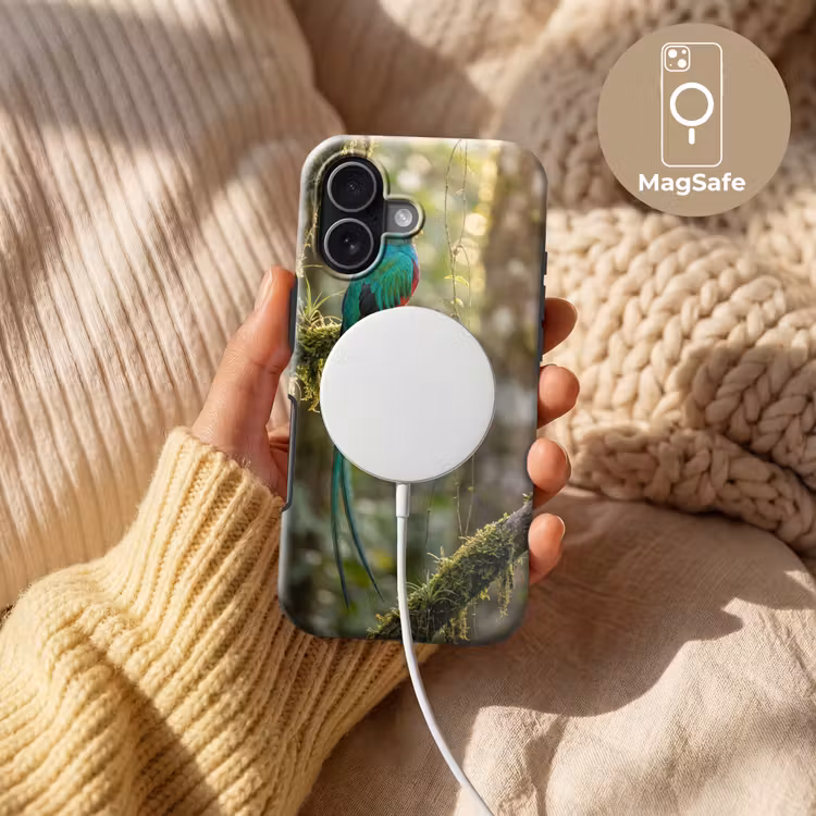 Quetzal - Jungle - Natuur - Groen Toughcase MagSafe Apple iPhone 17 klein -USP_MagsafeV