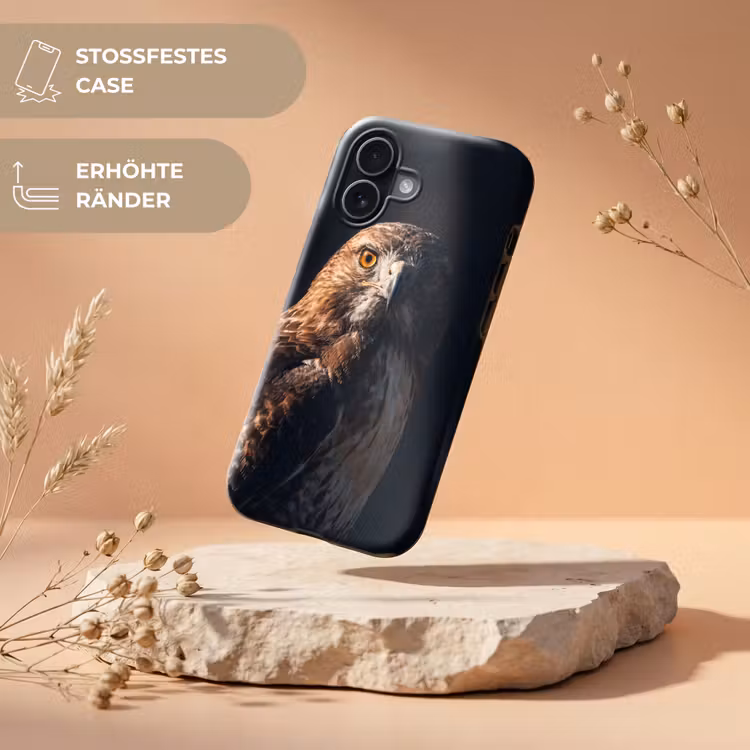 Roofvogel - Buizerd - Bruin Toughcase MagSafe Apple iPhone 17 klein -USP_RandenV_DE