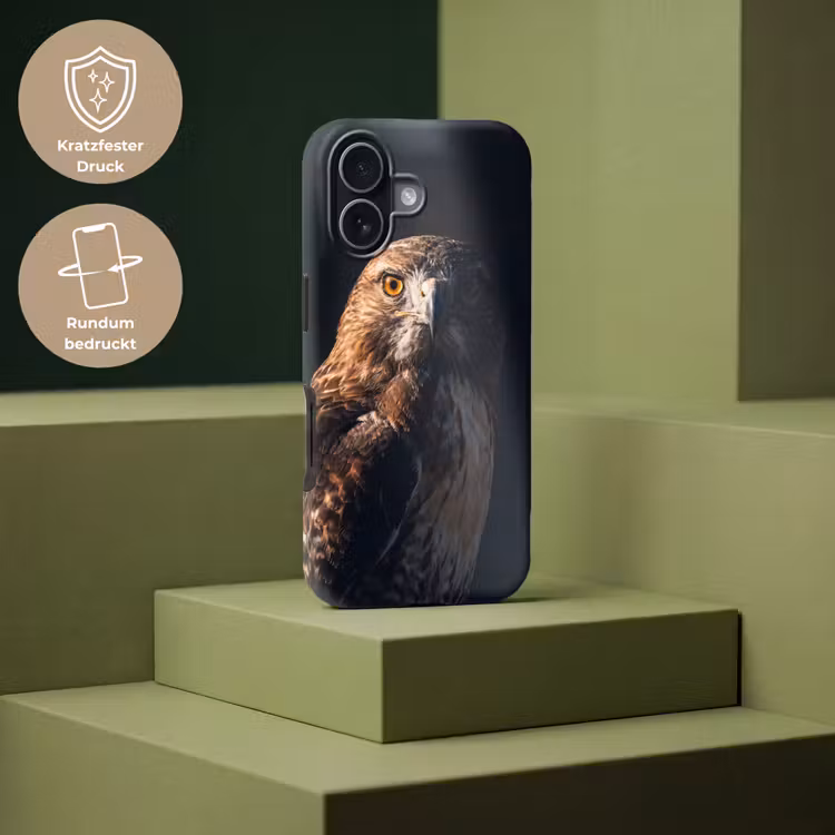 Roofvogel - Buizerd - Bruin Toughcase MagSafe Apple iPhone 17 klein -USP_PrintM_DE