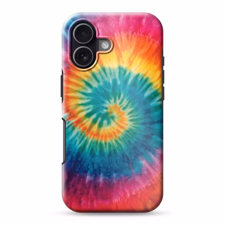 Regenboogkleuren - Tie dye - Toughcase MagSafe Apple iPhone 17 klein -3d