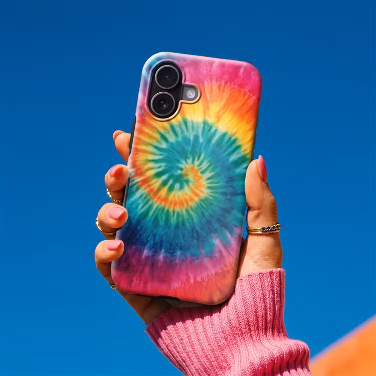 Regenboogkleuren - Tie dye - Toughcase MagSafe Apple iPhone 17 klein -Sfeer1V
