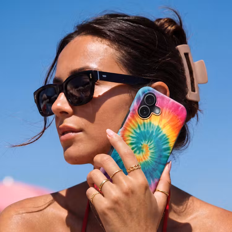 Regenboogkleuren - Tie dye - Toughcase MagSafe Apple iPhone 17 klein -Sfeer2V