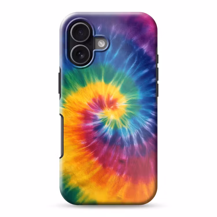 Regenboogkleuren - Spiraal - Kleurrijk Toughcase MagSafe Apple iPhone 17 klein -3d