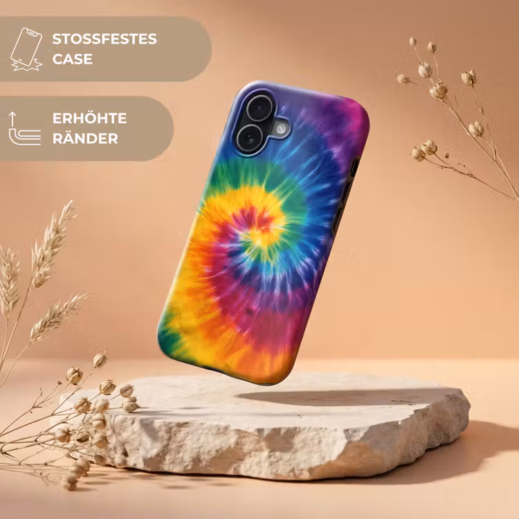 Regenboogkleuren - Spiraal - Kleurrijk Toughcase MagSafe Apple iPhone 17 klein -USP_RandenV_DE