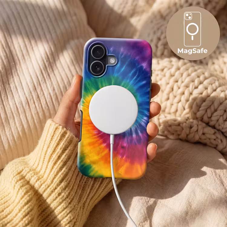 Regenboogkleuren - Spiraal - Kleurrijk Toughcase MagSafe Apple iPhone 17 klein -USP_MagsafeV