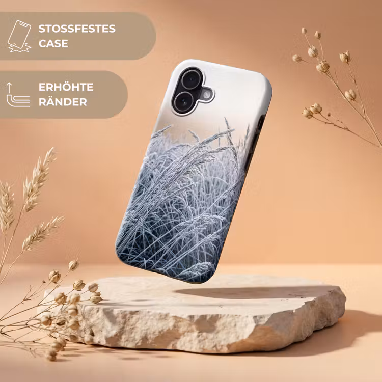 Rijp - Gras - Kristallen - Winter - Minimalistisch Toughcase MagSafe Apple iPhone 17 klein -USP_RandenV_DE