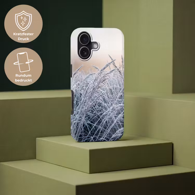 Rijp - Gras - Kristallen - Winter - Minimalistisch Toughcase MagSafe Apple iPhone 17 klein -USP_PrintM_DE