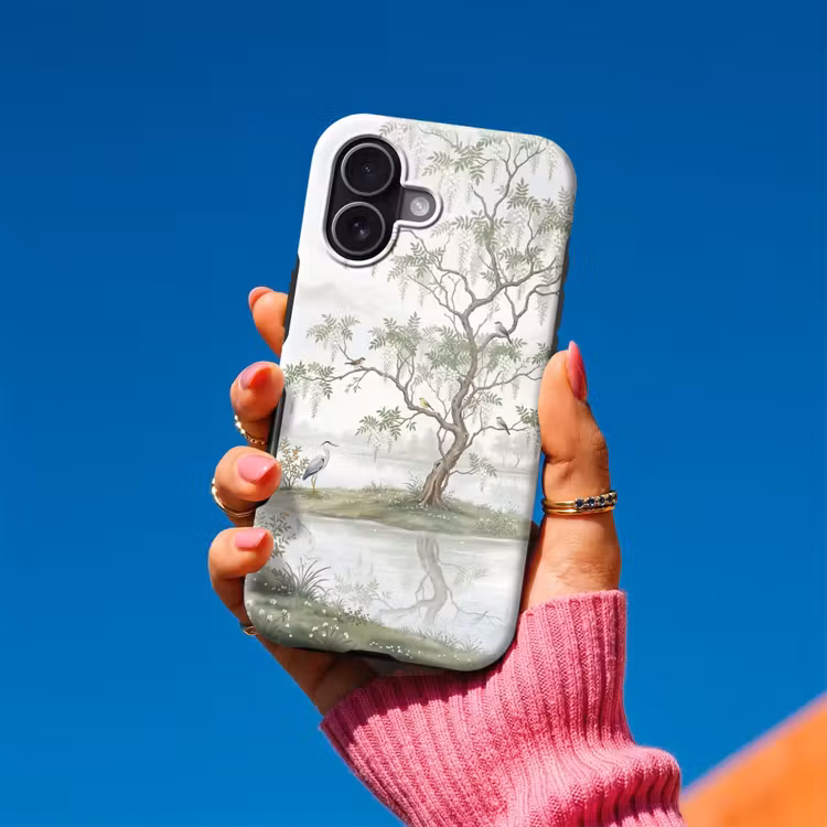 Reiger - Landschap - Groen Toughcase MagSafe Apple iPhone 17 klein -Sfeer1V