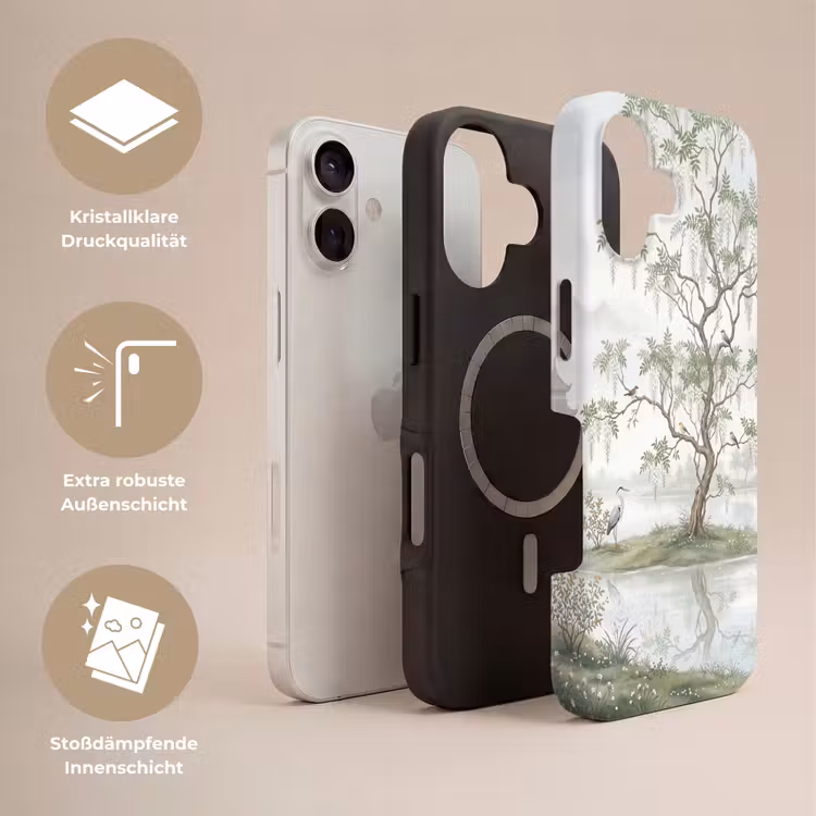 Reiger - Landschap - Groen Toughcase MagSafe Apple iPhone 17 klein -USP_Lagen_DE
