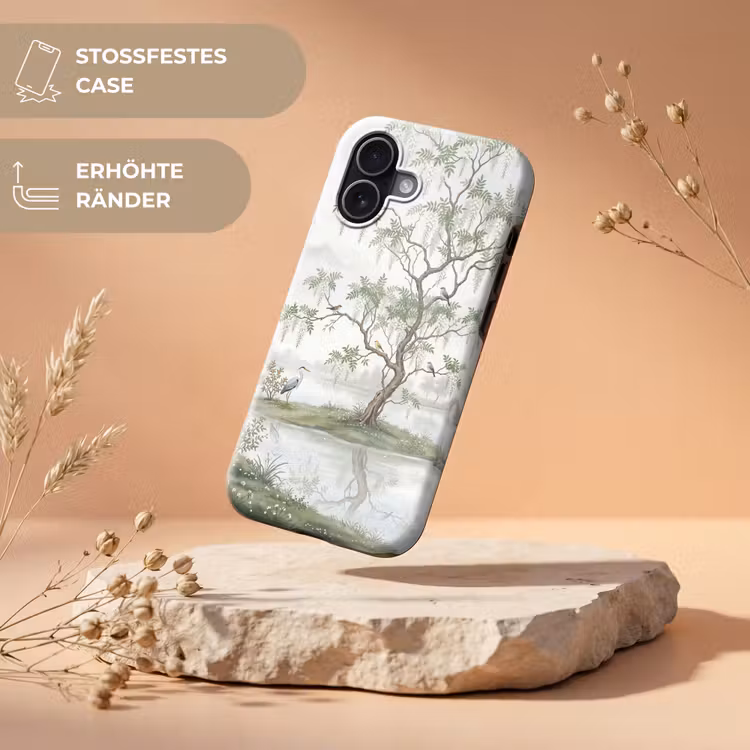 Reiger - Landschap - Groen Toughcase MagSafe Apple iPhone 17 klein -USP_RandenV_DE