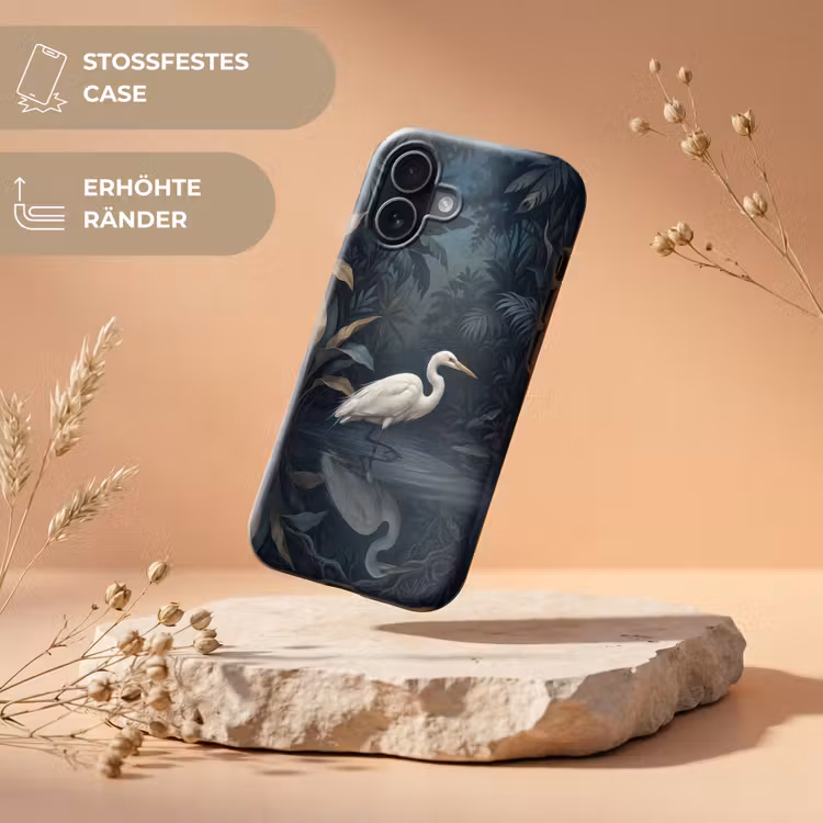 Reiger - Water - Natuur - Modern - Wit Toughcase MagSafe Apple iPhone 17 klein -USP_RandenV_DE
