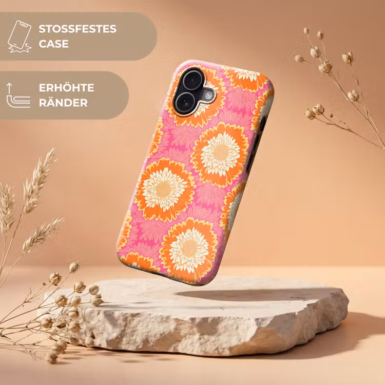 Retro - Bloemen - Kleurrijk Toughcase MagSafe Apple iPhone 17 klein 1017 -USP_RandenV_DE